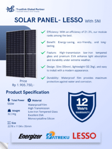 SPESIFIKASI SOLAR PANEL