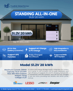 STANDING ALL IN ONE 51.2V 20 KWH